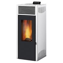 Poêle à granulés NOLA blanc 8 kW - INVICTA